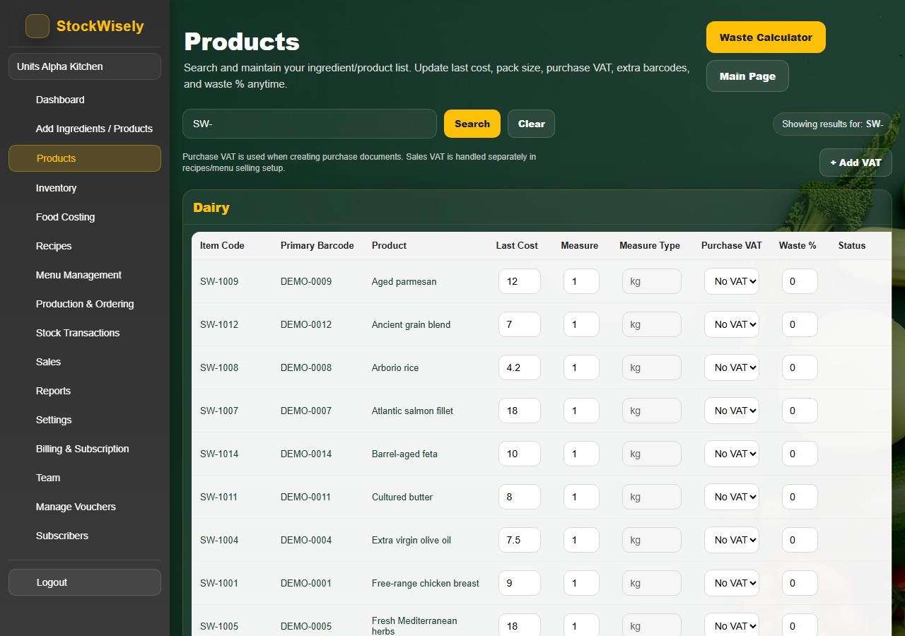 Bulk product import — uploading products from Excel